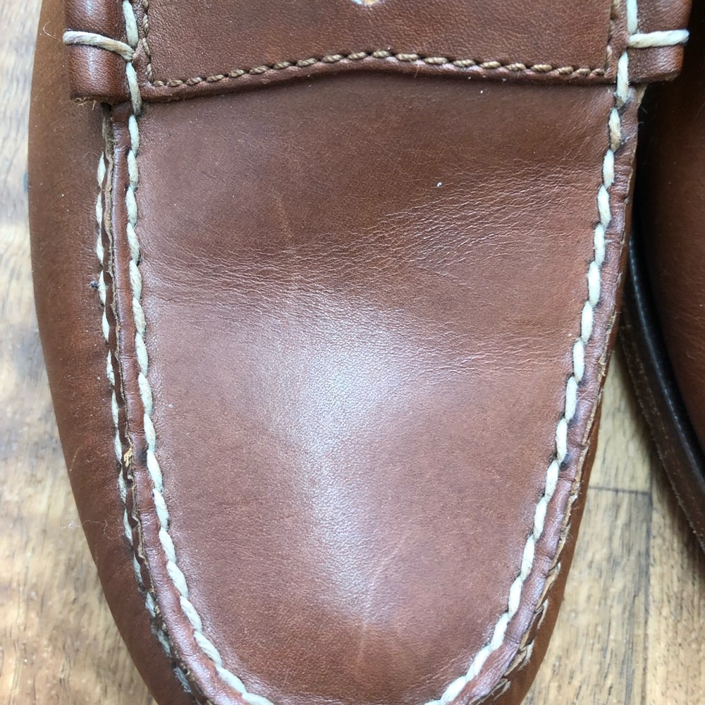 Florsheim Vintage Brown Leather Penny Loafers - Picture 4 of 7